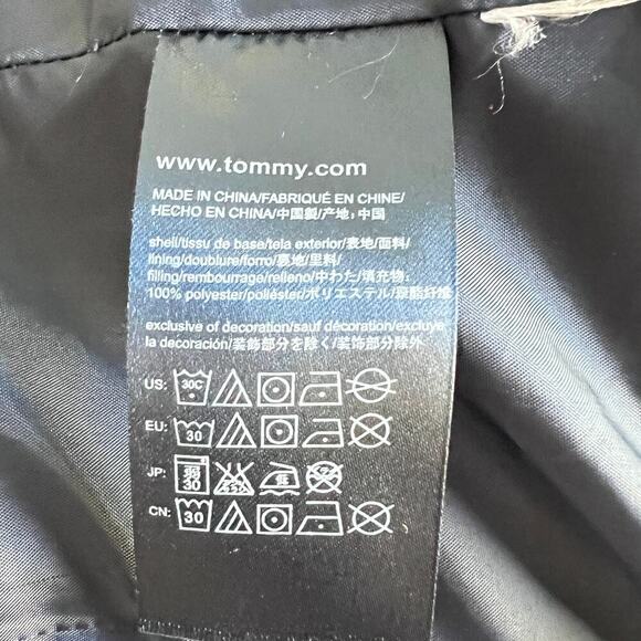 Tommy Hilfiger Quilted Puffer Vest Women's XS Navy Blue Button Front Outdoors - Picture 3 of 4